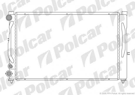 Радиатор охлаждения POLCAR 132408-1