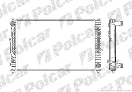 Радиатор охлаждения POLCAR 132408-5 (фото 1)