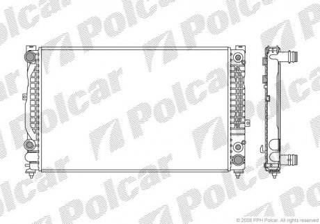 Радиатор охлаждения POLCAR 132408-6 (фото 1)