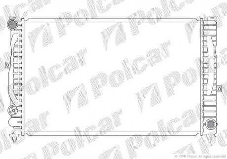 Радіатор охолодження POLCAR 132408A7 (фото 1)