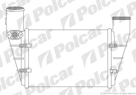 Радиатор воздуха (интеркуллер) POLCAR 1325J87X (фото 1)