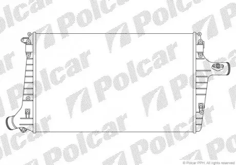 Интеркуллер audi a6 c5 2.5tdi 97- POLCAR 1327J8-1