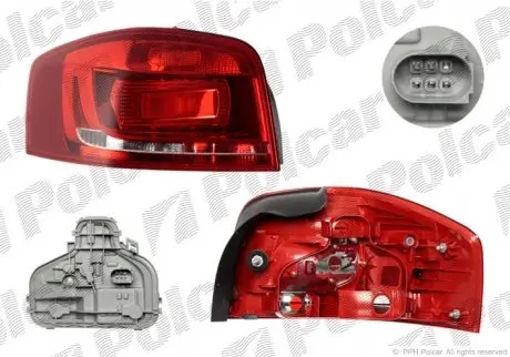 Фонарь задний POLCAR 133288-U
