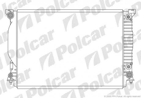 Радиатор охлаждения POLCAR 133408-4
