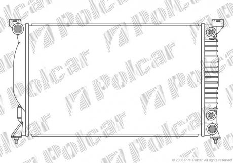 Радиатор охлаждения POLCAR 133408-7