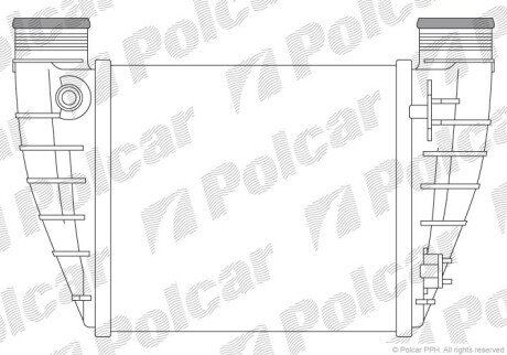 Радіатори повітря (інтеркулери) POLCAR 1336J8-3