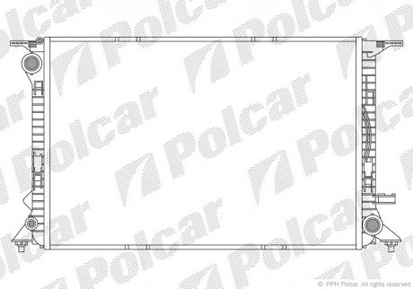 Радиатор охлаждения POLCAR 1337081X (фото 1)