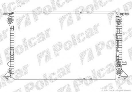 Радіатор охолодження POLCAR 133708-2 (фото 1)