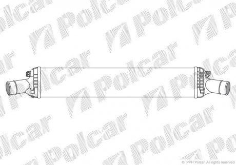 Радиатор воздуха (интеркуллер) POLCAR 1337J82X (фото 1)