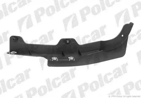 Спойлер переднього бампера правий POLCAR 136525-2