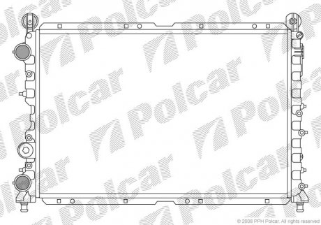 Радиатор охлаждения POLCAR 140208-4