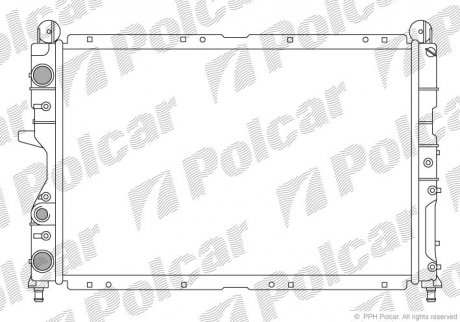 Радиатор охлаждения POLCAR 140208A6 (фото 1)
