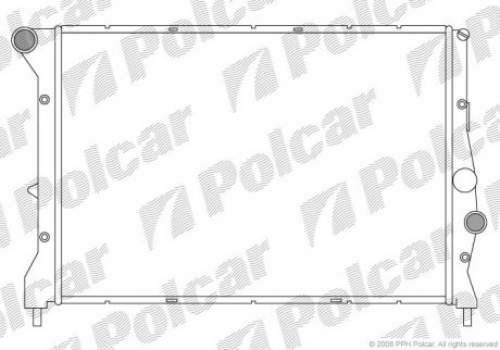 Радіатор охолодження POLCAR 1404082X