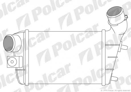 Радиатор воздуха (интеркуллер) POLCAR 1404J8-1