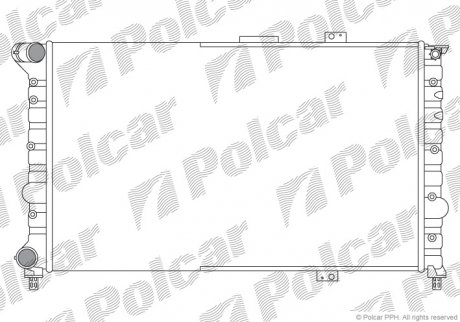 Радиатор охлаждения POLCAR 140708A1 (фото 1)