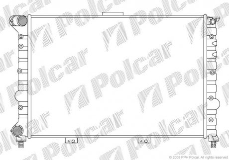 Радиатор охлаждения POLCAR 140808A3