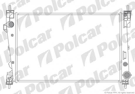 Радиатор охлаждения POLCAR 142108-2 (фото 1)