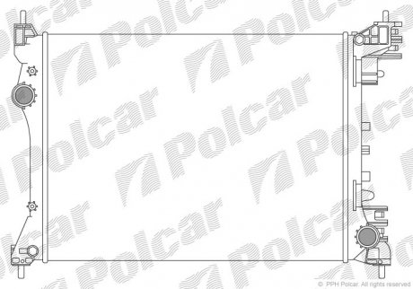 Радіатор охолодження POLCAR 1425081X