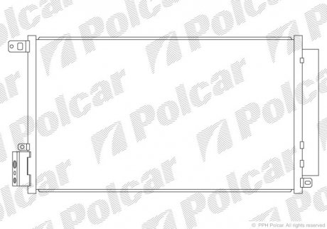 Радиатор кондиционера POLCAR 1425K8C1 (фото 1)