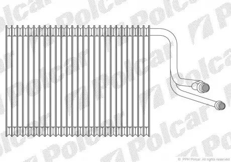 Испаритель кондиционера POLCAR 2001P8-1