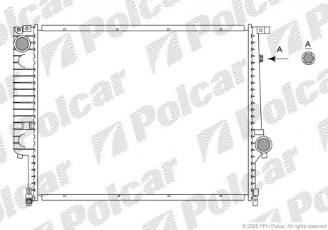 Радиатор охлаждения POLCAR 200508-7 (фото 1)