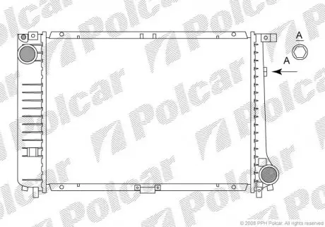 Радіатор охолодження POLCAR 200508-8