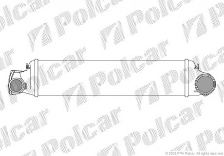 Радіатор повітря (інтеркулер) POLCAR 2009J8-1