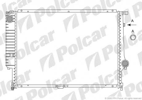 Радиатор охлаждения POLCAR 201508-5