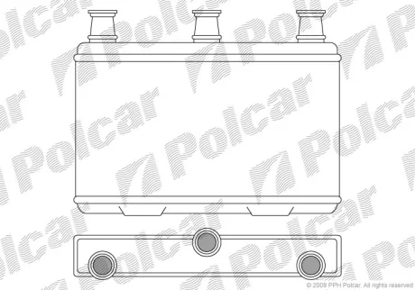 Радиаторы обогрева 5(e60), 12.01-03.10 POLCAR 2017N81