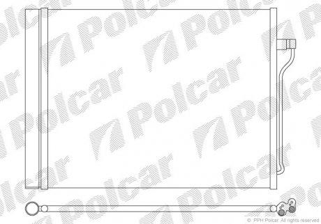 Радиатор кондиционера POLCAR 2019K8C1