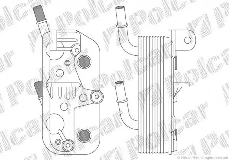 Радиатор масла POLCAR 2022L8-2