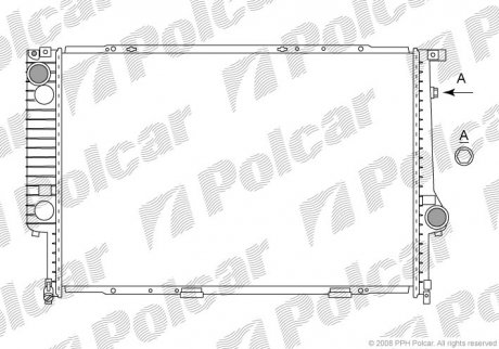 Радіатор охолодження POLCAR 203208-3