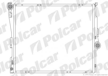 Радиатор охлаждения POLCAR 205508-2