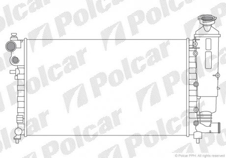 Радіатор охолодження POLCAR 230608A2