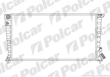 Радиатор охлаждения POLCAR 232608A5