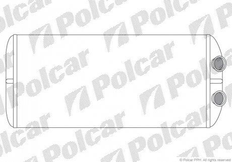 Радиатор отопления салона citroen berlingo 1.6-2.0d 12.99- POLCAR 2329N8-3