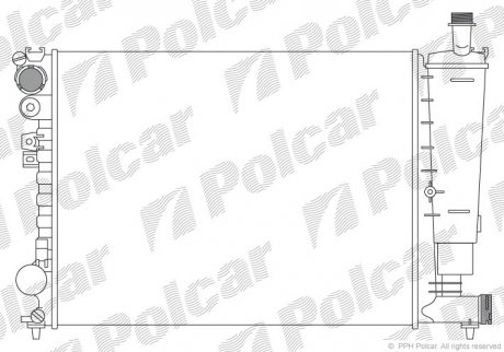 Радиатор охлаждения POLCAR 238008-1