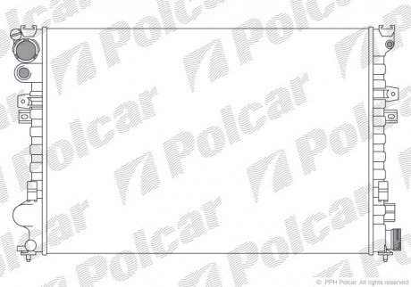 Радіатор охолодження POLCAR 238008A2