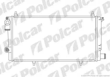 Радіатор охолодження POLCAR 239008A5