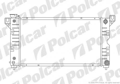 Радіатор охолодження POLCAR 240108-2 (фото 1)