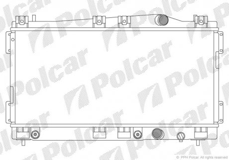 Радиатор охлаждения POLCAR 240208-2