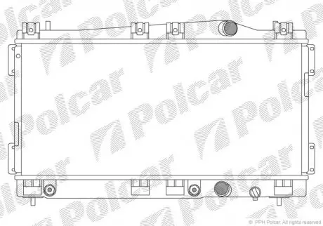 Радиатор охлаждения POLCAR 240208-2