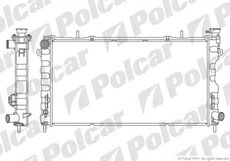 Радиатор охлаждения POLCAR 242008-1