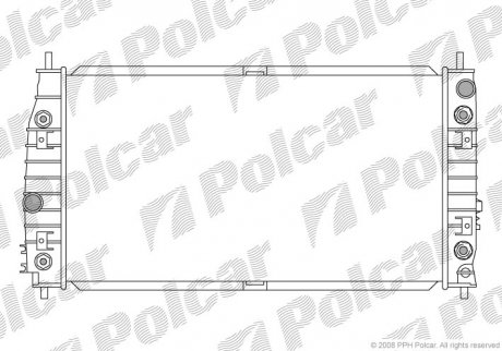 Радиатор охлаждения POLCAR 243008-1