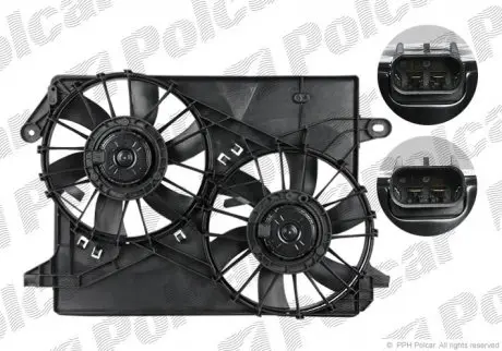 Вентилятор с корпусом/кронштейном POLCAR 243123W1