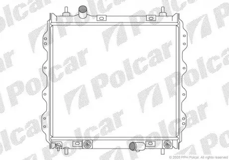Радіатор охолодження POLCAR 245008-1