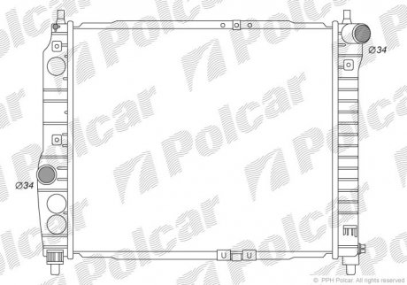 Радиатор охлаждения POLCAR 250008-K (фото 1)