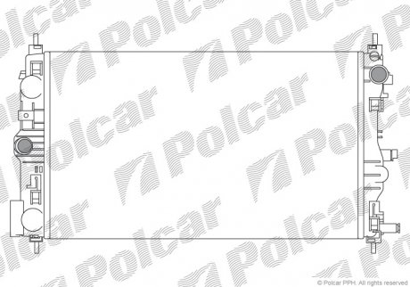 Радиатор охлаждения POLCAR 250808-1