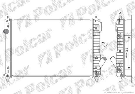 Радіатори охолодження POLCAR 2515083K