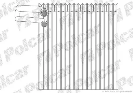 Испаритель кондиционера POLCAR 2707P8-1